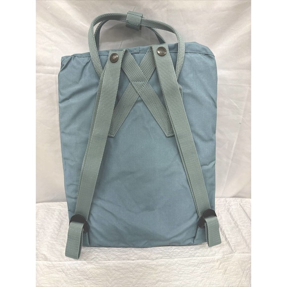 Fjallraven Kanken Backpack 23510. Sky Blue. Inside, Front And Side Pockets. - Picture 2 of 7